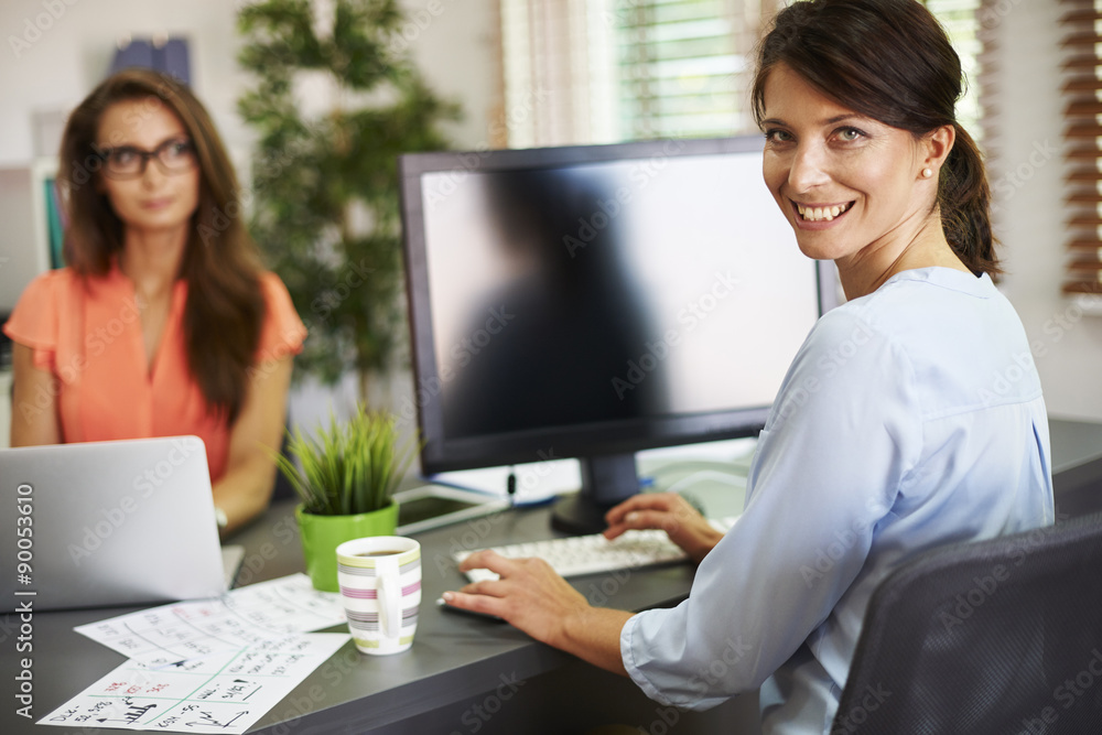 We always work together in the office We always work together in the office