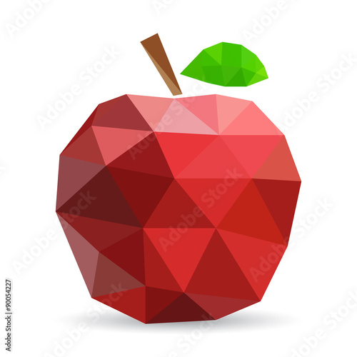 Vector illustration of an apple