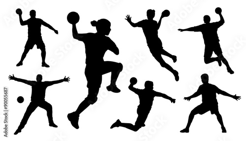 handball silhouettes
