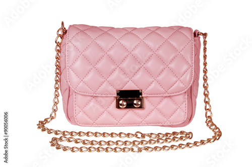 ladies' pink handbag