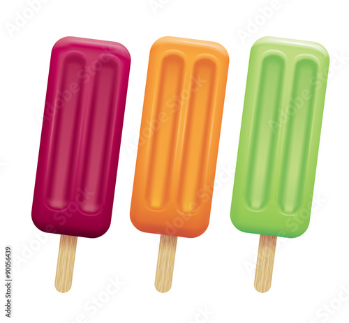 Selection of popsicles.