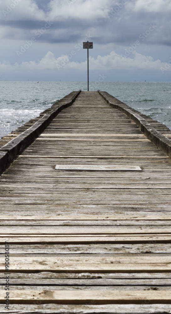 Fototapeta premium jetty on the beach