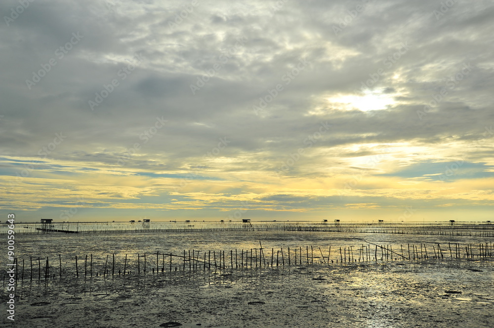 Seaside Landscape at Sunrise