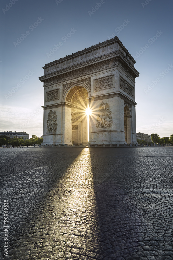 Naklejka premium Arc de triomphe de l'Étoile Paris