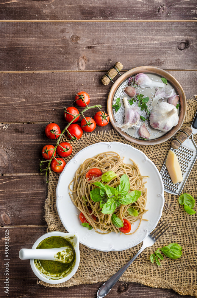 Pasta with Milan pesto Pasta with Milan pesto