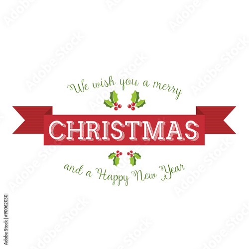 Dekorativer Weihnachtlicher Schriftzug