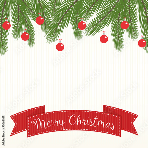 Weihnachtliche Dekoration mit Schriftzug