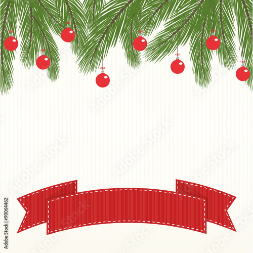 Weihnachtliche Dekoration mit Weihnachtskugeln