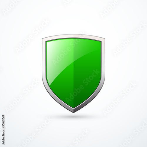 Vector green shield