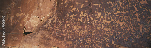 Petroglyphs on Newspaper Rock, Utah