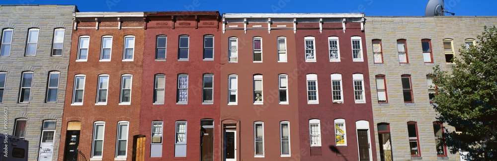 Obraz premium Baltimore row houses