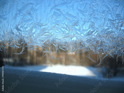 frozen winter window
