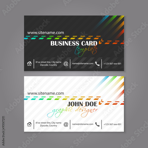A new simple business card for showing your business identity