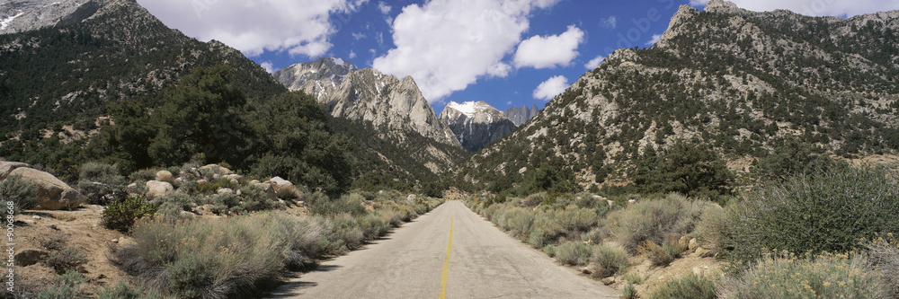 Road through desert