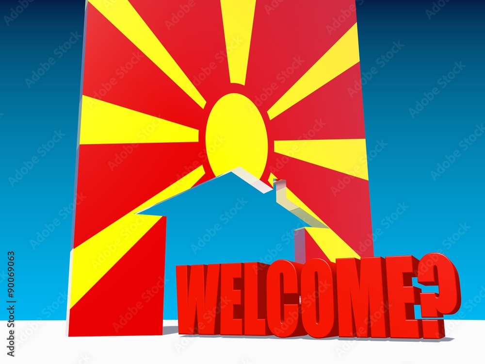 welcome to macedonia under question mark