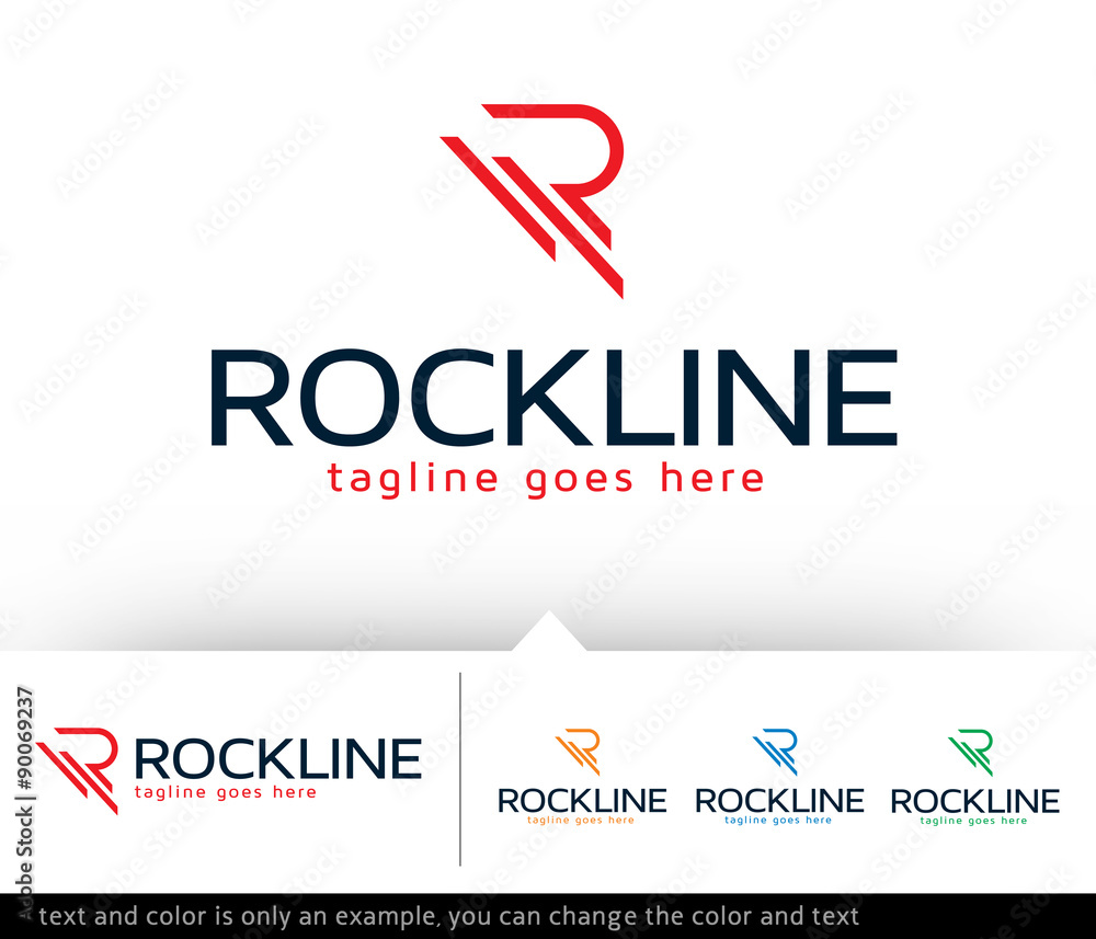 Rockline Letter R Logo Template Design Vector Rockline Letter R Logo Template Design Vector