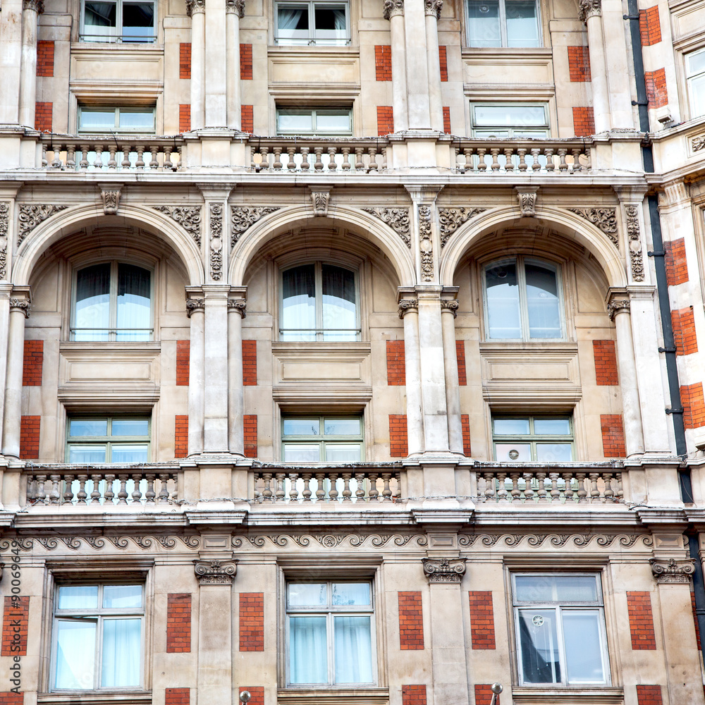 window in europe london old red brick wall and historical window in europe london old red brick wall and historical