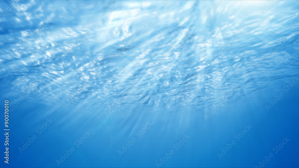 Blue underwater background (seamless loop) Blue underwater background (seamless loop)