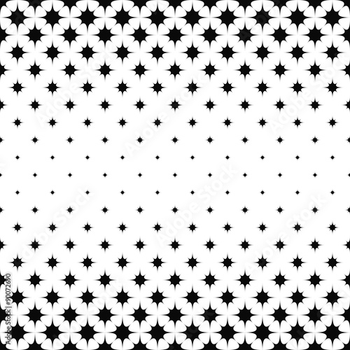 Seamless monochrome star pattern