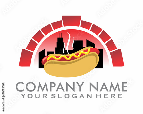 hot dog food image vector