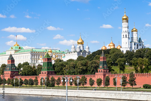Cathedrals and State Palace in Moscow Kremlin