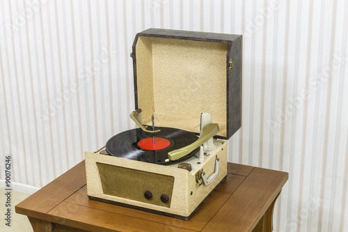 Vintage Record Player with ...