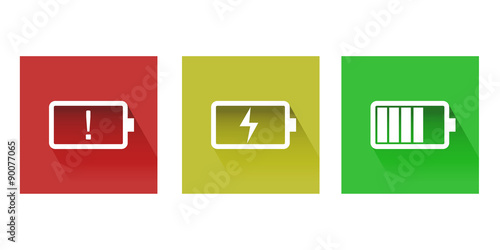 Three battery status