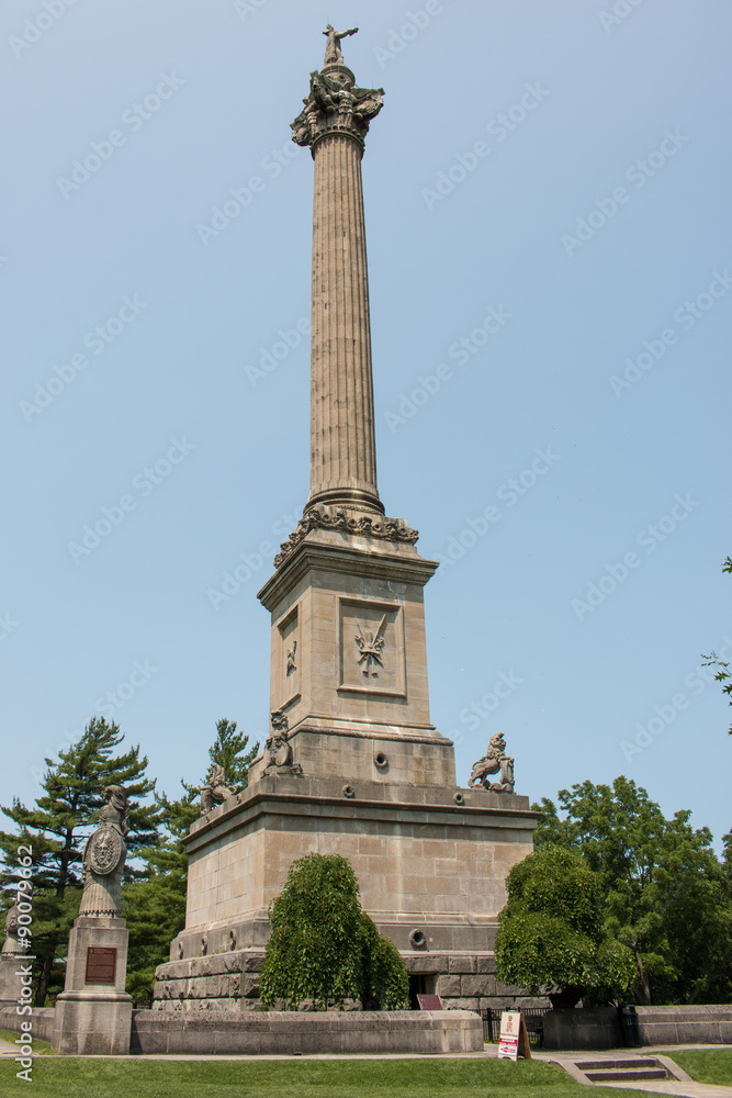 Brock's Monument in Queenston Heights Park Niagara Falls Ontaria Canada
