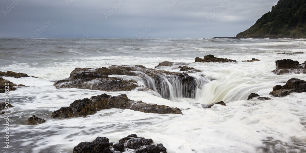 Fototapeta premium Thor's Well, Oregon Coast