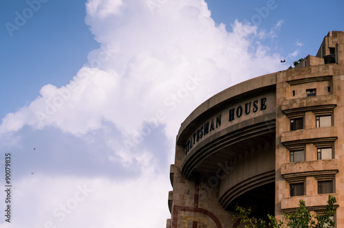 Принти на полотні Monsoon clouds behind statesman house Delhi