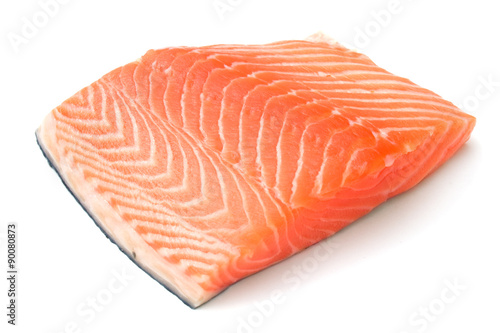 salmon isolated on white background