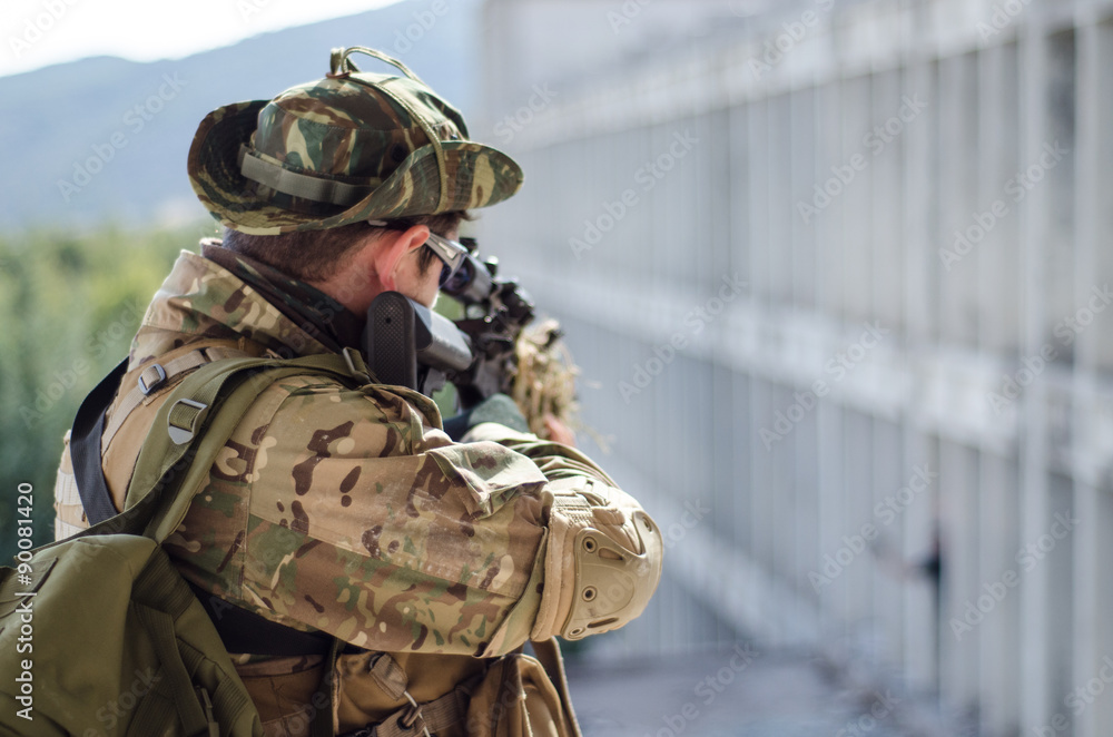 Fototapeta premium M 16 scope engage target 