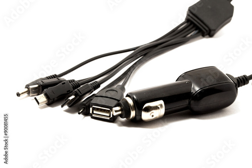 car charger for multiple mobile phones with different pins for all mobiles, ipad and tablets