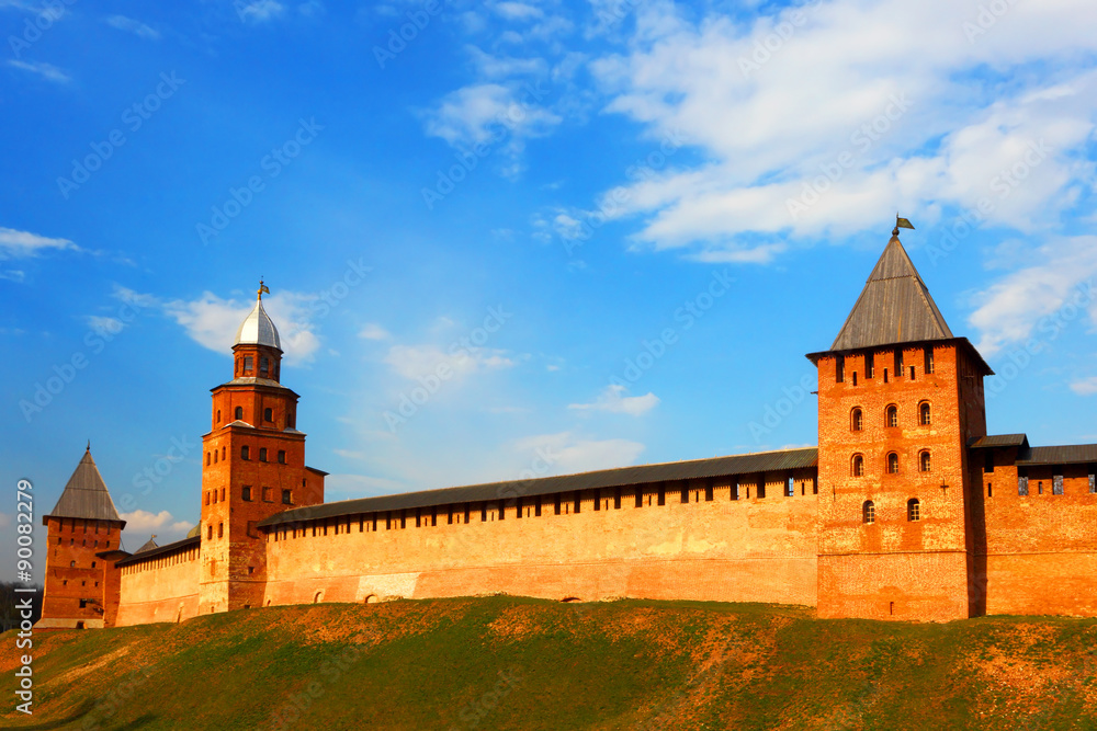 Russia, Novgorod. Old fortress. Kremlin.