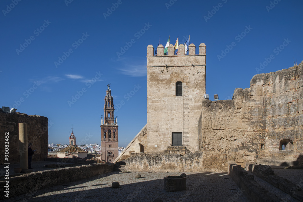 Zona monumental del municipio de Carmona en la provincia de Sevilla, Andalucía