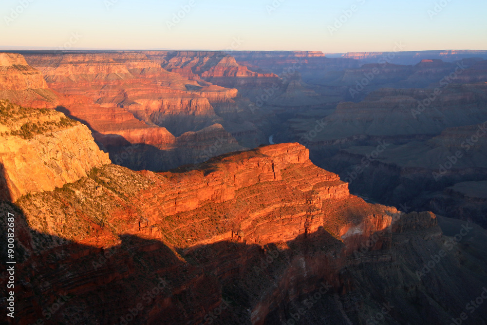 Sunrise on Grand Canyon, Arizona, United States