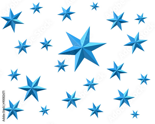 Background with blue stars