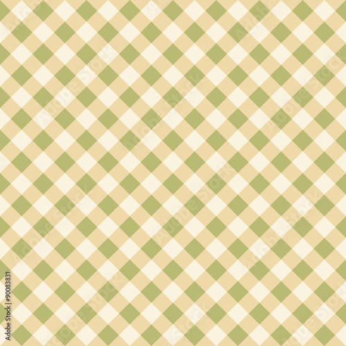 Seamless Checkered Plaid Fabric Pattern Texture in Natural Earth Colour Tones