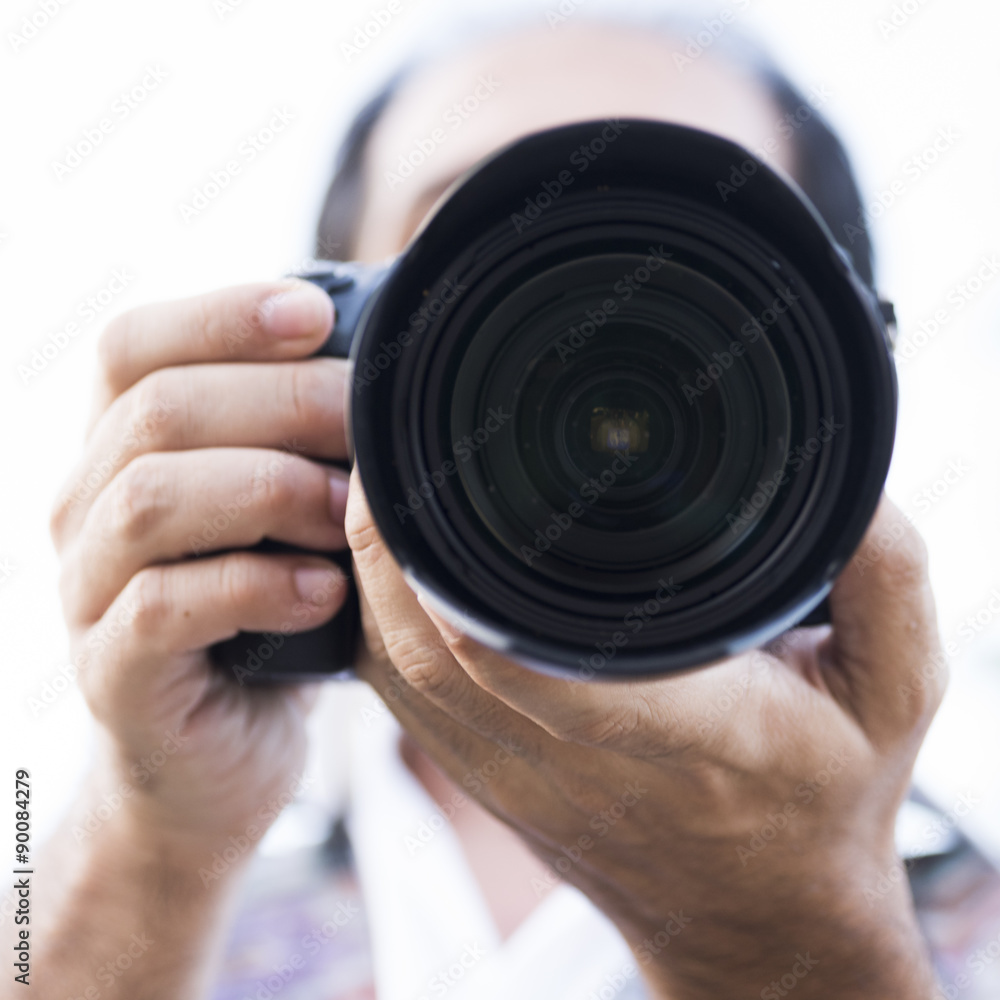 man while photographer man while photographer
