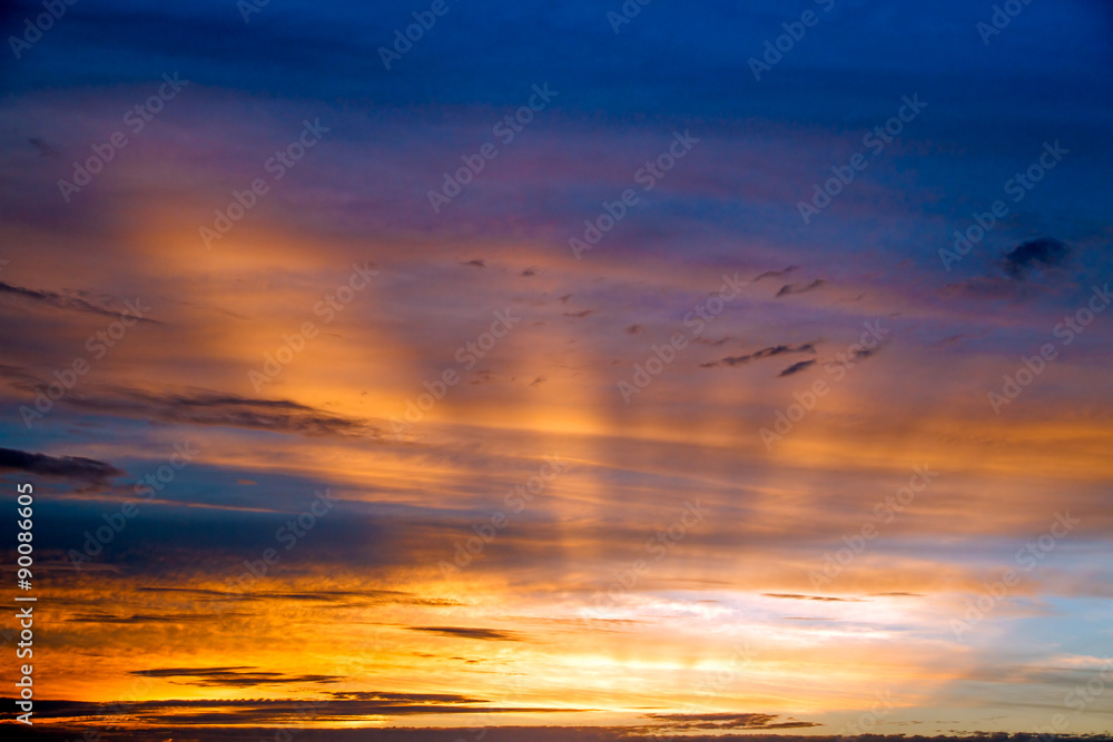 Obraz premium Setting Sun Beams