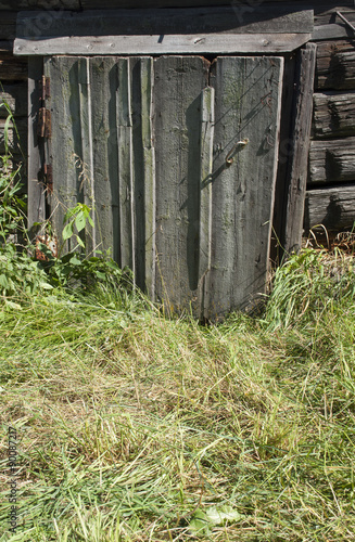 Old wooden door.