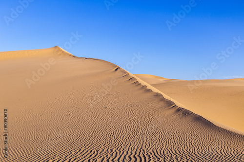  sand dune in sunrise in the desert