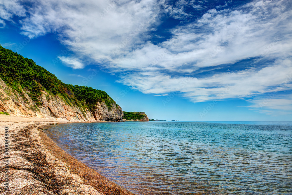 Fototapeta premium Beautiful seascape - pacific ocean -japanese sea 