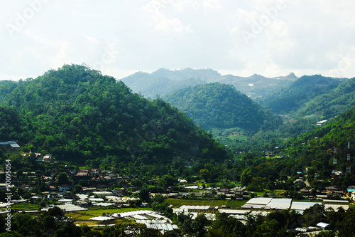 Wallpaper Mural small village in Chiang mai mountain , Thailand Torontodigital.ca