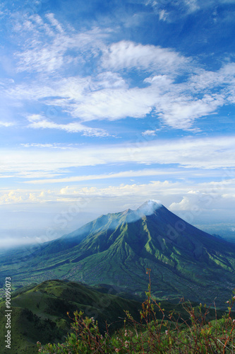 Mount Merapi with Blue Sky © Herman G. Anugrah