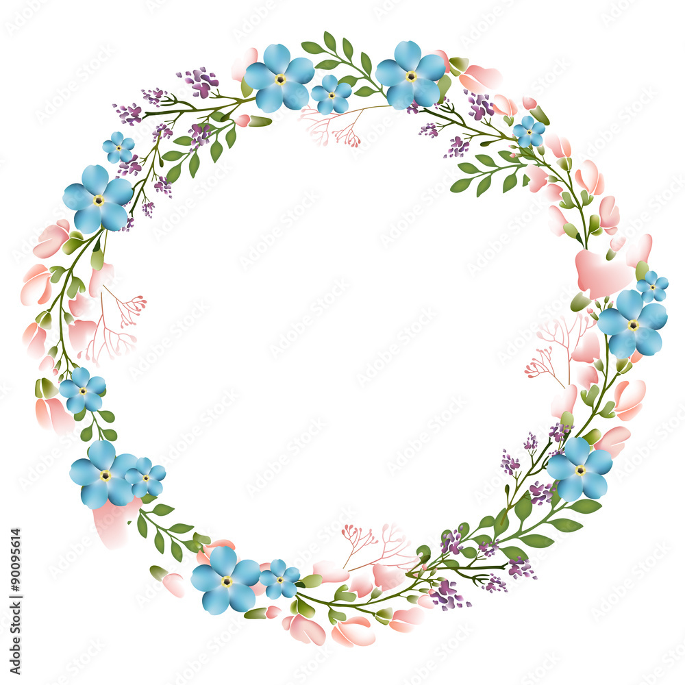 Autumn Floral Frame Collections. vector