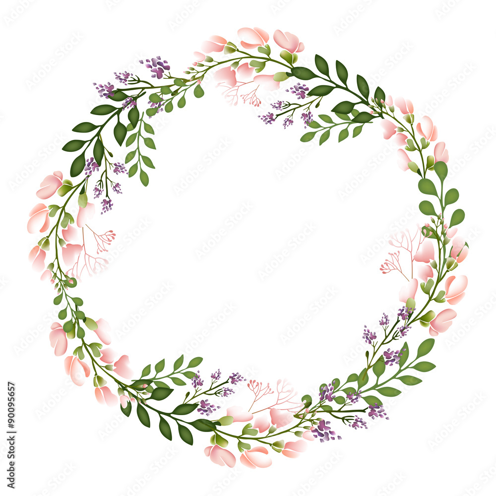 Autumn Floral Frame Collections. vector