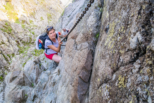 Risky climbing