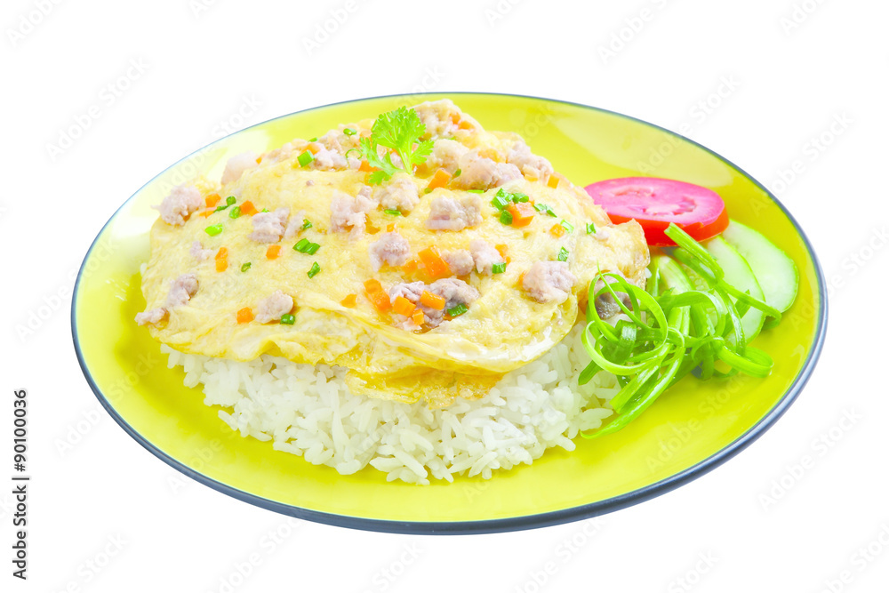 Pork omelet