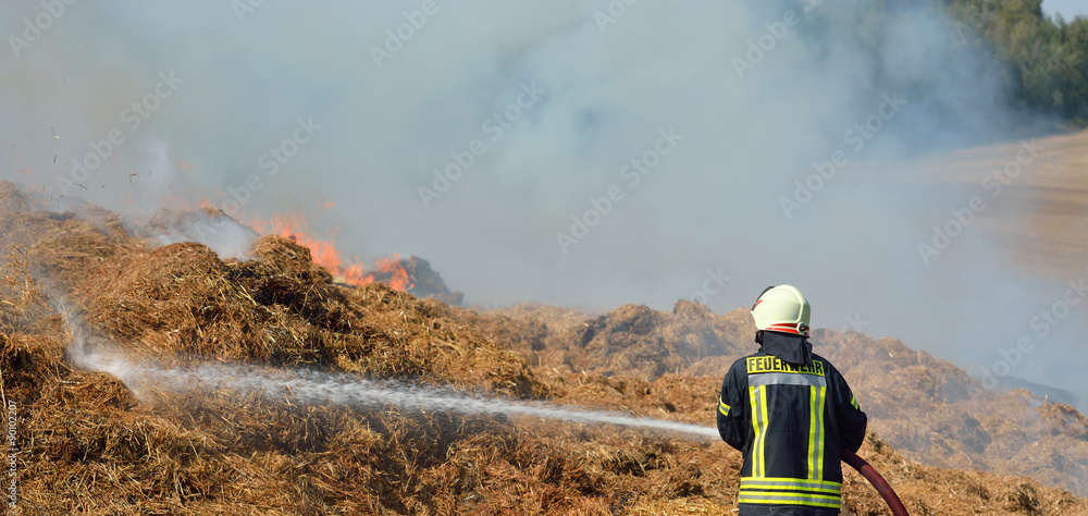 Naklejka premium feuerwehreinsatz